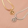 Stainless Steel Lucky Tree Affordable Luxury Fashion Clavicle Chain