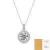 S925 Silver Inlay Moissanite Clavicle Chain Necklace