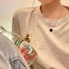 Simple Love Necklace Female Clavicle Chain Light Luxury Minority Simple