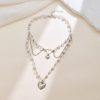 Fashion Sweet Hot Girl Love Multi-layer Pearl Necklace Female