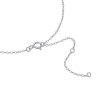 Simple White-plated Gold Universal Silver Single Chain Necklace