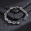 Stainless Steel Handmade Chain Thick Bracelet Hip Hop