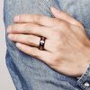 Stainless Steel Ring With Diamond Dragon Pattern Patch Cross-border Hot Ring Factory Wholesale
