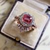 European And American Retro Style Ruby Women's Fashion Ring