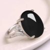 Natural Sapphire Ring Women's Adjustable Ethnic Style