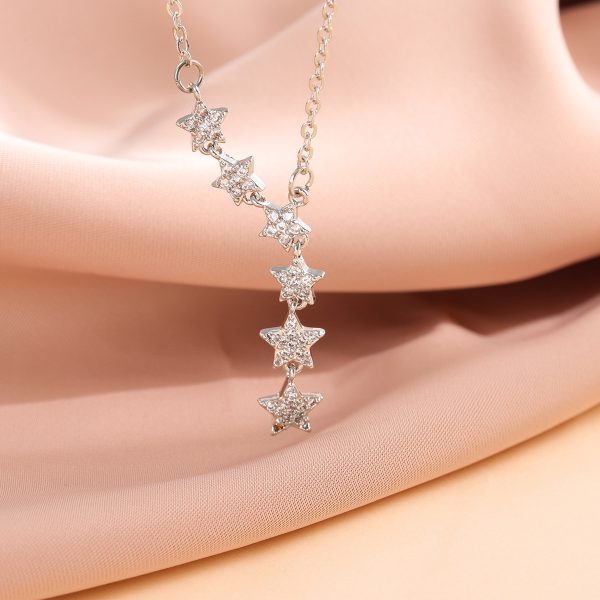 Fashion Temperament Multiple XINGX Creative Diamond Pentagram Clavicle Chain