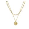 O1CN01M7IQrG1fIiyoJes9G_3857833984-0-cib.jpg Letter Accessories Double-layer Round Zinc Alloy Necklace