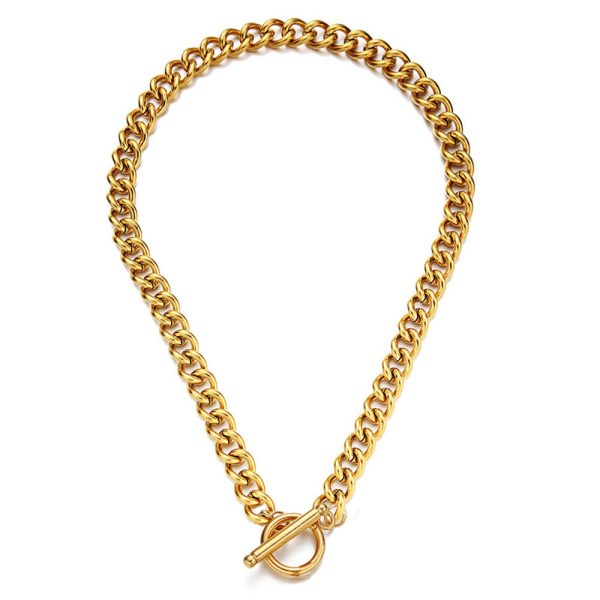 Ins Niche Hip Hop Design Stainless Steel Thick Chain