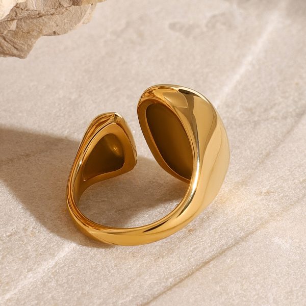 Women's Exaggerated European And American Stainless Steel Open Ring