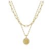 O1CN01P0qjtF1fIiynB1Cu1_3857833984-0-cib.jpg Letter Accessories Double-layer Round Zinc Alloy Necklace