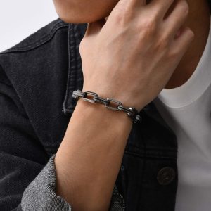 Stainless Steel Creative Bracelet Simple Square Chain