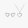 S925 Sterling Silver Hollow Heart Necklace