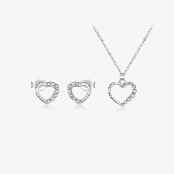 S925 Sterling Silver Hollow Heart Necklace