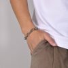 Stainless Steel Creative Bracelet Simple Square Chain