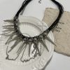 O1CN01SASQGs1wcHM2QD1Pi_3164416328-0-cib.jpg Rivet Round Beads Winding Tassel Necklace