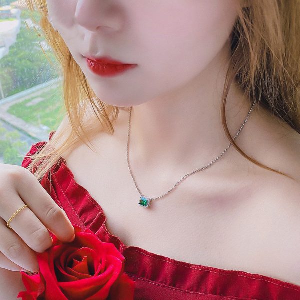 Affordable Luxury Fashion 925 Sterling Silver Platinum Plated Necklace For Women