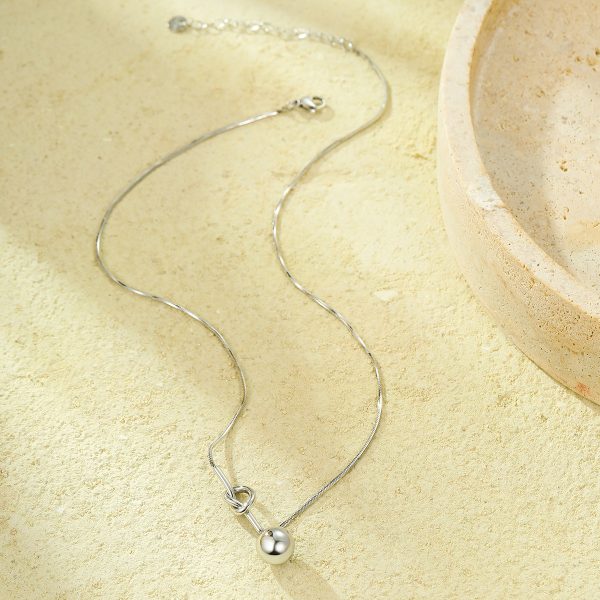 Ins Wind Cross-border Bends And Hitches Winding Ball Pendant