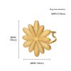 Stainless Steel Exquisite Hollow Flower Series Ring Personality