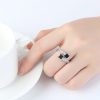 Retro Non-fading Niche Advanced Simple Zircon Ring