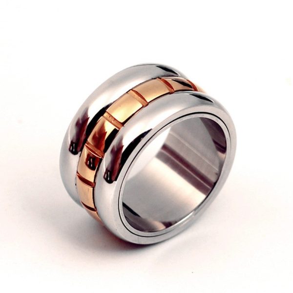 Ultra-wide Titanium Steel Knuckle Tail Can Be Rotatable Ring