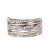 Fashion Popular Hollow Jeweled Fashion All-match Wide Face Ring