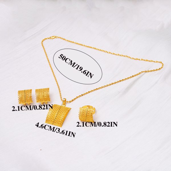 Bridal Luxury Jewelry Suit Women's Wedding Gold