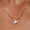 White Mother Shell Flower Necklace