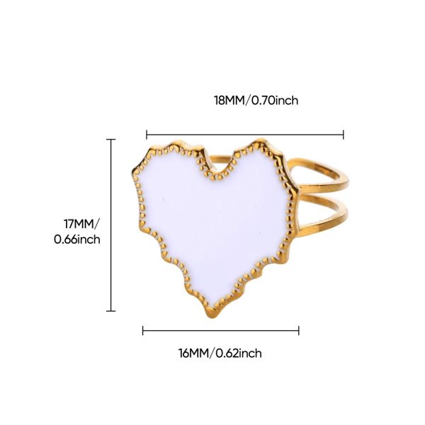 Stainless Steel Exquisite Hollow Flower Series Ring Personality