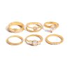 European And American Zircon Ring Titanium Steel No Fading