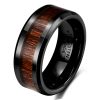 Tungsten Steel Stainless Steel Ring Wood Grain