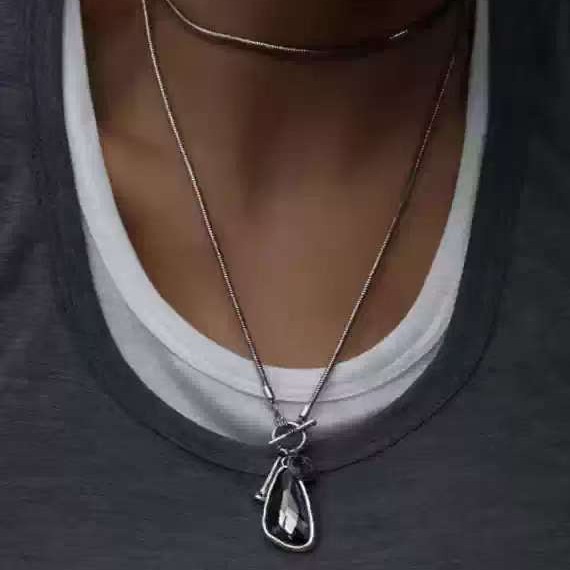 Long Sweater Chain Necklace High-grade Pendant Women's Simple