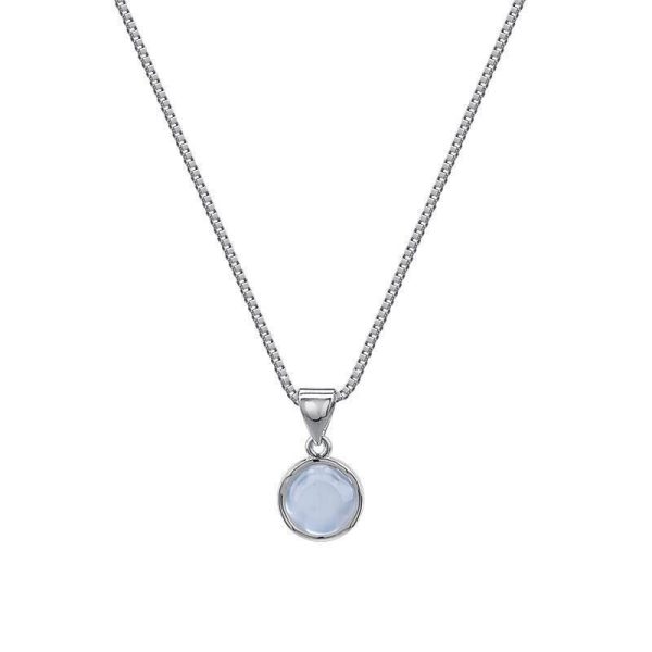 Women's Korean-style Simple Oval Pendant Necklace