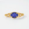 Japanese Style New Affordable Luxury Fashion Forest Night Sky Natural Lapis Lazuli Ring