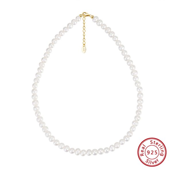 Women's Natural Freshwater Pearl Adjustable Necklace
