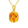 New 8 Karat Natural Citrine Pendant