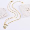 Vacation Style Colorful Epoxy Butterfly Necklace Bracelet Fashion Suit
