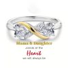 Mother And Daughter Unlimited Care And Love Ring