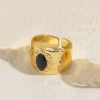 Niche Zircon Vintage Ring Chinese Style