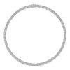 Moissanite Cuban Chain Silver Gold-plated Necklace
