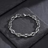 Stainless Steel Handmade Chain Thick Bracelet Hip Hop