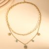 Turquoise Elegant Multi-layer Chain Fashion Stainless Steel Necklace