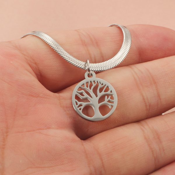 Stainless Steel Lucky Tree Affordable Luxury Fashion Clavicle Chain