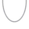 Twin 925 Silver Moissanite Long Star River Necklace