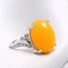 Natural Sapphire Ring Women's Adjustable Ethnic Style