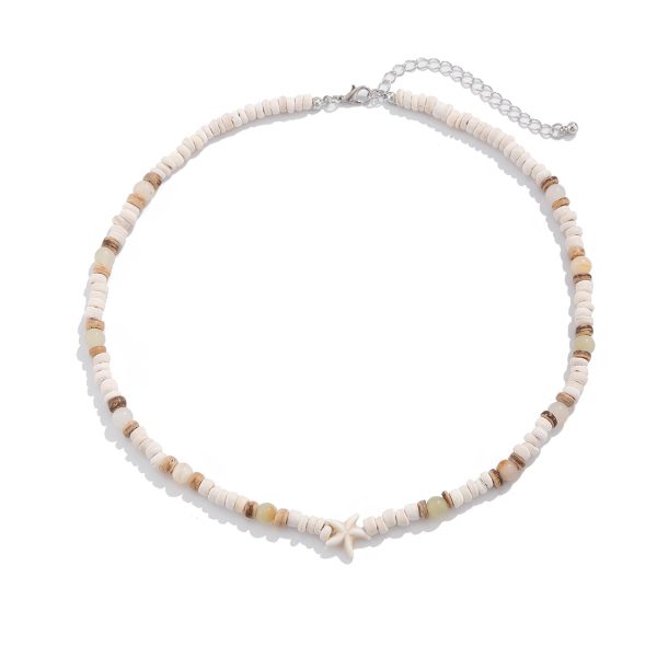 Coconut Shell Natural Stone Beaded Hip Hop Versatile Clavicle Chain