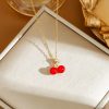 O1CN01jTxsEg1GiUnzox9AX_2217036640656-0-cib.jpg Red Delicate Indie Cherry Strawberry Pepper Necklace