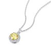 O1CN01k50Euy1J6t9zZwJaG_2215823730980-0-cib.jpg S925 Silver Luxury Round Cake Pendant Yellow Simulation Moissanite Necklace