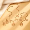 Spiral Donut Bracelet Earrings Necklace Personalized Minority Elegant High Sense Necklace Female