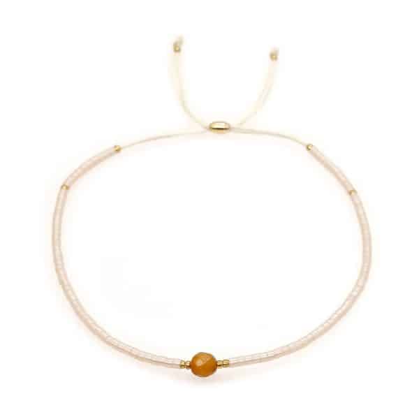 Semi-precious Stone Lucky Stone Bead Women's Colorful Beaded Bracelet
