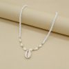 Cold Wind Special-interest Design Conch White Bead Necklace